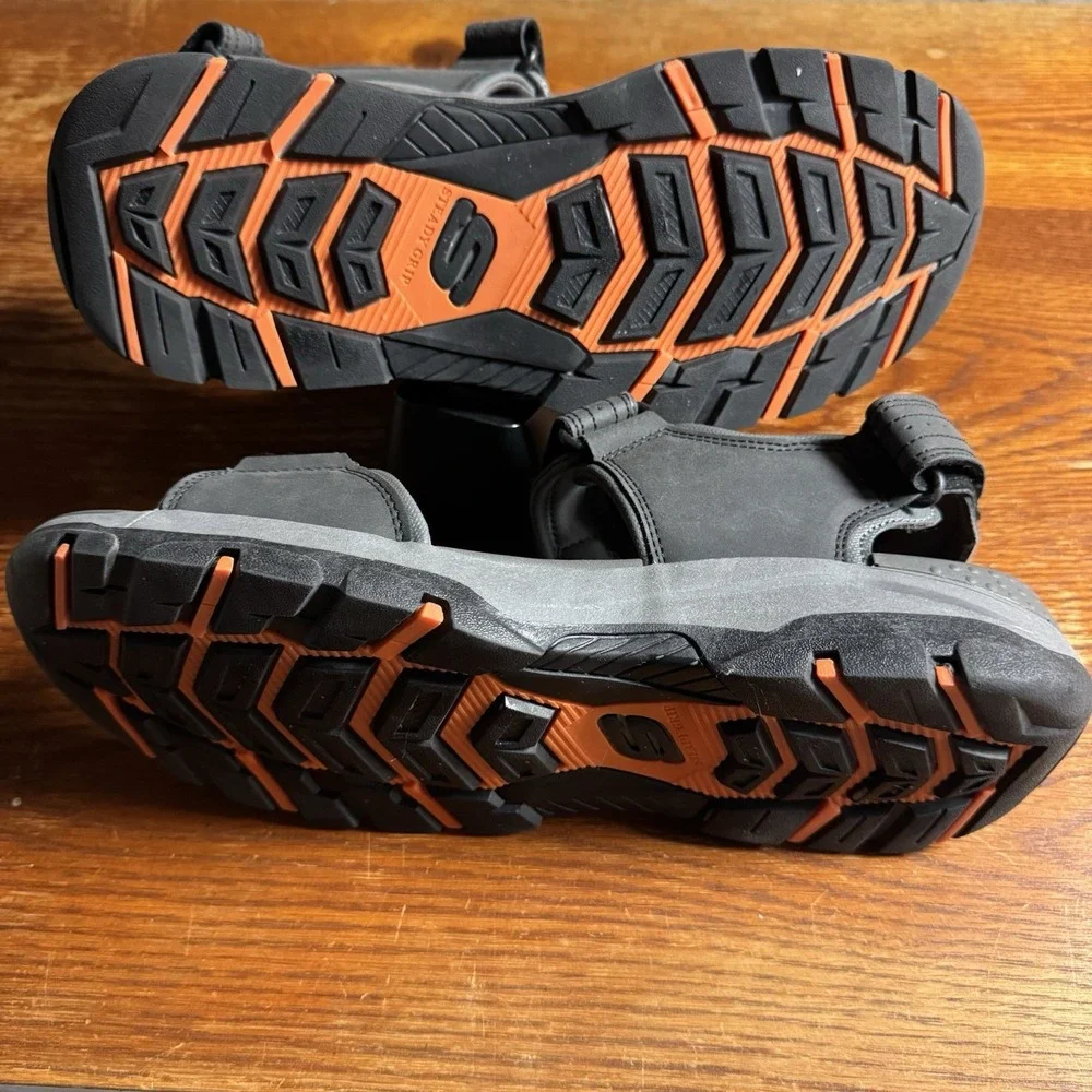 Skechers Mens Sandals‎ Size 12 Steady Grip Loop And Hook NWT